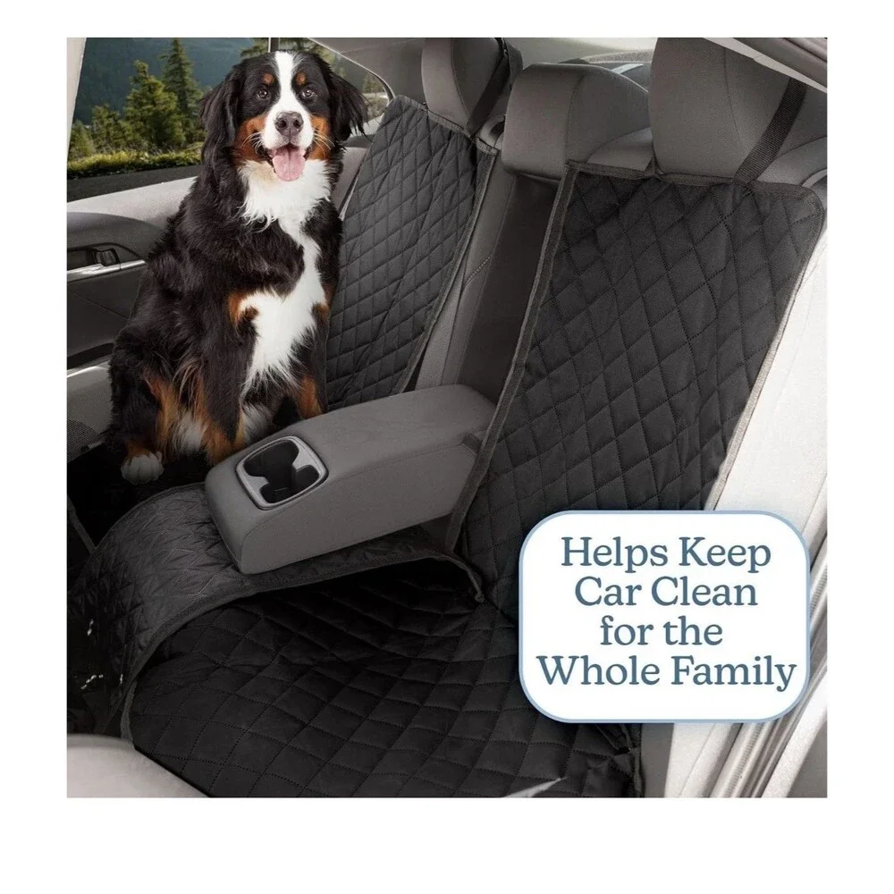 Petmaker Dog Pet Car Seat Cover Protector for Back Seat Water-Resistant Black